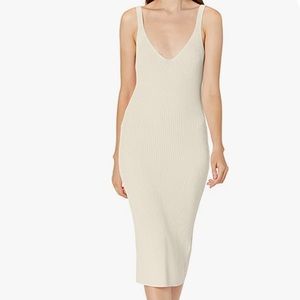 GUESS Women's Sleeveless Nyx Engineered Rib Knit Midi Dress, Size Small